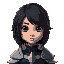 dark hair female knight