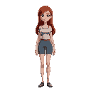woman,pefect body, redhead,