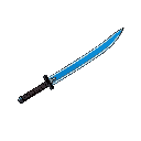 blue and black katana
