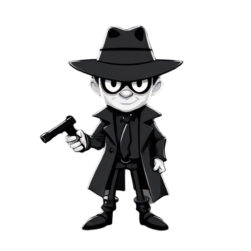 detective noir black and white