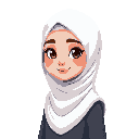 young woman in a white hijab