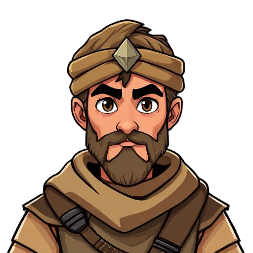 desert warrior, leader and commander of many. brave and charismatic. very intelligent.