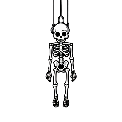 hanging skeleton 