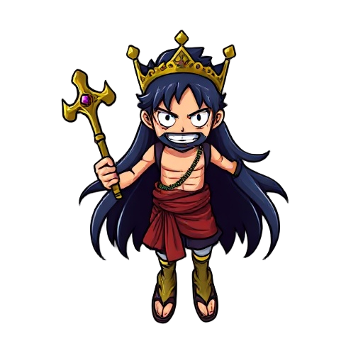 make a character sprite of saint saturn of one piece 