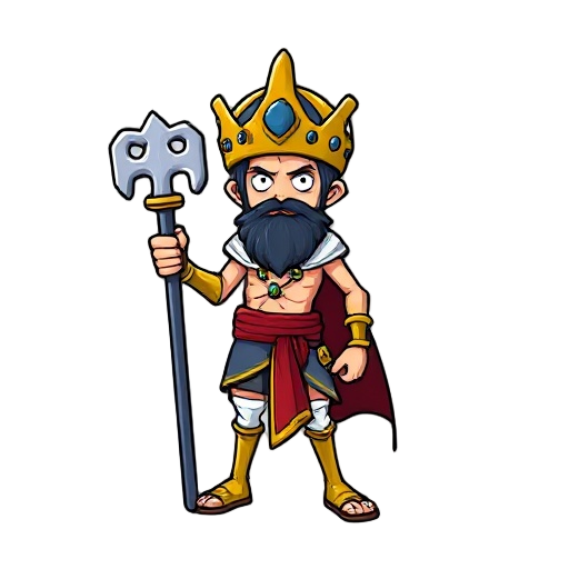make a character sprite of saint saturn of one piece 