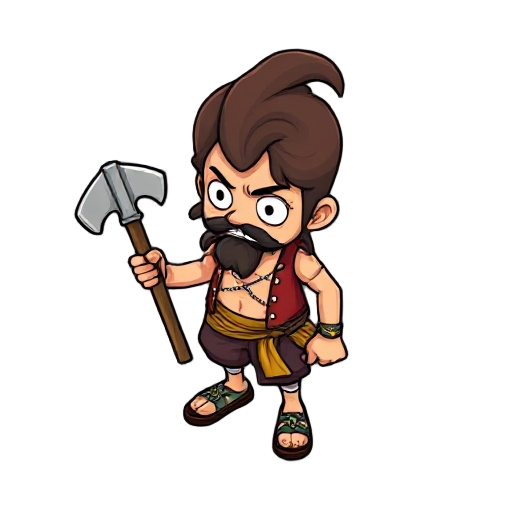 make a character sprite of shanks step by step just like m.u.g.e.n of one piece 