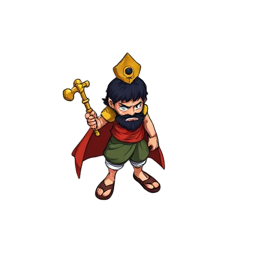 make a character sprite just like mugen of saint saturn of one piece 