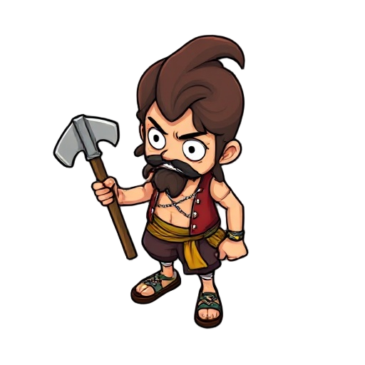 make a character sprite of shanks step by step just like m.u.g.e.n of one piece 