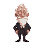 an old man in a suit and a white beard
