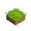 square grass from the side