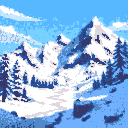 snowy mountain background
