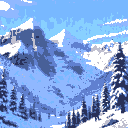 snowy mountain background in 1920 x 1080