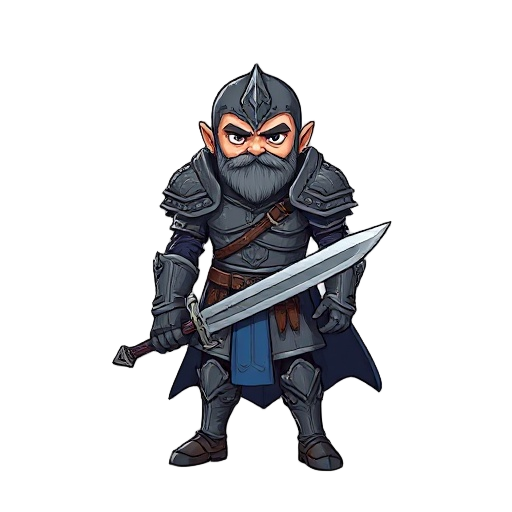 dark souls full plate warriors hero epic armor and a long sword grey blued