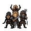 a warriors like dark souls mystara style souls like dark fantasy style stylized gestual