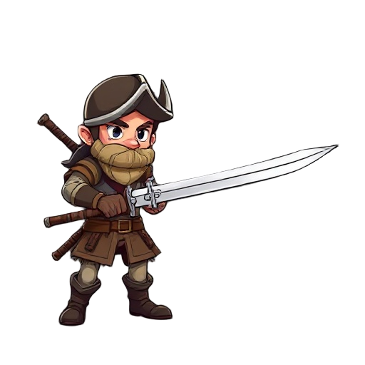 hunter with long sword 