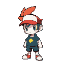sprite de ash ketchum de kanto, no estilo de art de sea of stars, ash é o personagem principal 