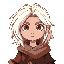when i say fear & hungrer style, i'm just talking about the size. we can make the colors more vivid; it doesn't need to be blurry. i want you to create a character. this character will be from a time shortly after the flood. a strong character, with mediu