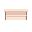 a supermarket shelf, pastel colors. top-down view, pastel colors. the shelf is empty, clean, and minimalistic, designed for a grocery store. soft color palette, smooth and sim