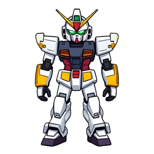 pixel robot based on gundam