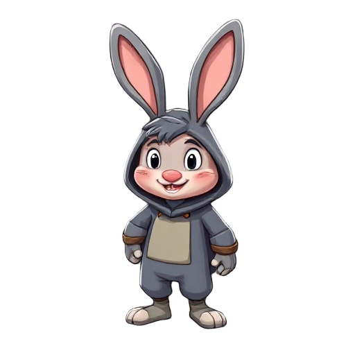 some human in costume rabbit