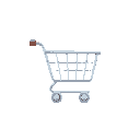 shopping cart icon, might be used for a shopping menu button.