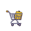 generate shopping cart, simple, for shop icon, but needs to be very simple, and like no thin lines, everything thick as icon will be small.