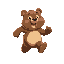 sprite sheet of a bear run cycle