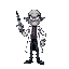 evil doctor with a syringe 