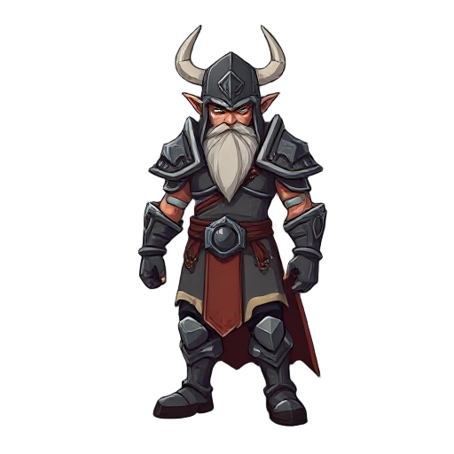 full body view of fantasy warior