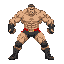 a wrestler (john cena style) initiating a grapple move