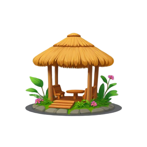 uma cabana na floresta
