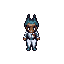 got it — here’s a simpler, clearer version that still keeps the key traits:  animatronic nurse with teal animal head and two long ears, one missing, blank side screen, sharp grin, white uniform with red cross, exposed midsection, thin skeletal limbs, and 
