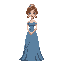 a beautiful princess in night gown