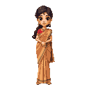 a beautiful girl in saree