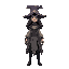a sorceress. realistic proportions
