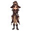 a young sorceress. realistic proportions