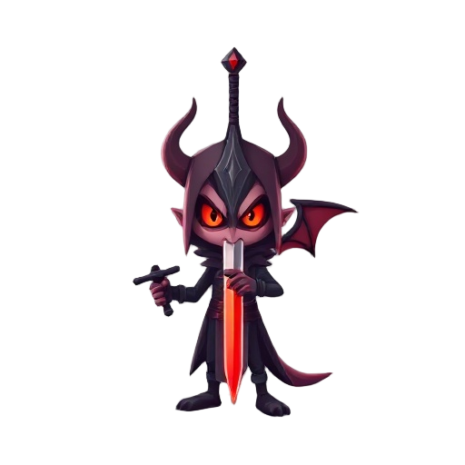 uma espada demoníaca com olhos na lâmina, cor roxa, flutuando, efeitos roxos saindo, visual dark, 4k, ultra detalhado 
