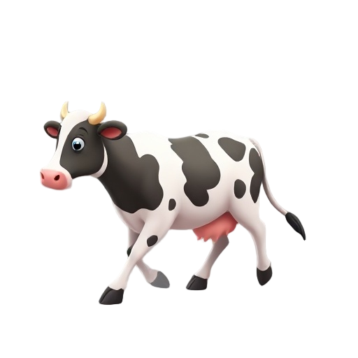 a cow walking