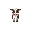 a cow, pixeç art