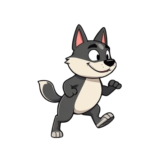 vtuber buffpup sprint to the right