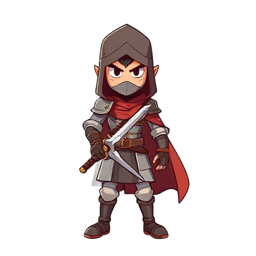 caminhada de 4 quadros o personagem é um guerreiro com uma espada