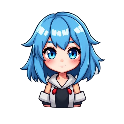 female efl blue hair