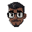 black man glasses