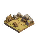 old ancient battle valley isometric tileset