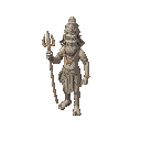 stone statue of lord hanuman, ancient 