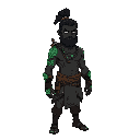  drifter, glowing hindu tattoo, muscular warrior ,  guarding ancient secrets in ruined lands. no weapon black tatto dark skin no beard