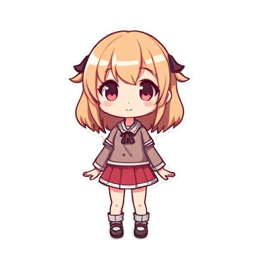 cute chibi pixel faaarmer girl
