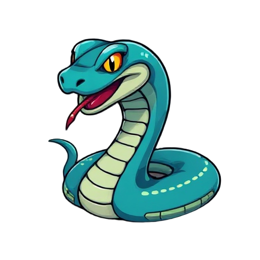 uma cobra marinha em formato de fita 