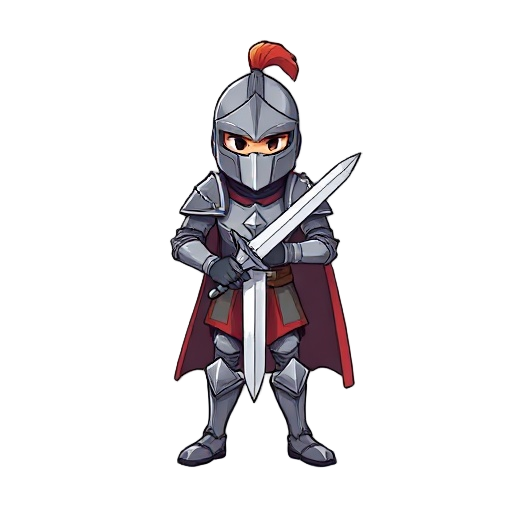 knight with a sword