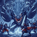 shift into a fearsome beast, claws glinting. soldiers freeze, weapons useless. swift, brutal battle ends in silence. lira stares, expression unreadable.